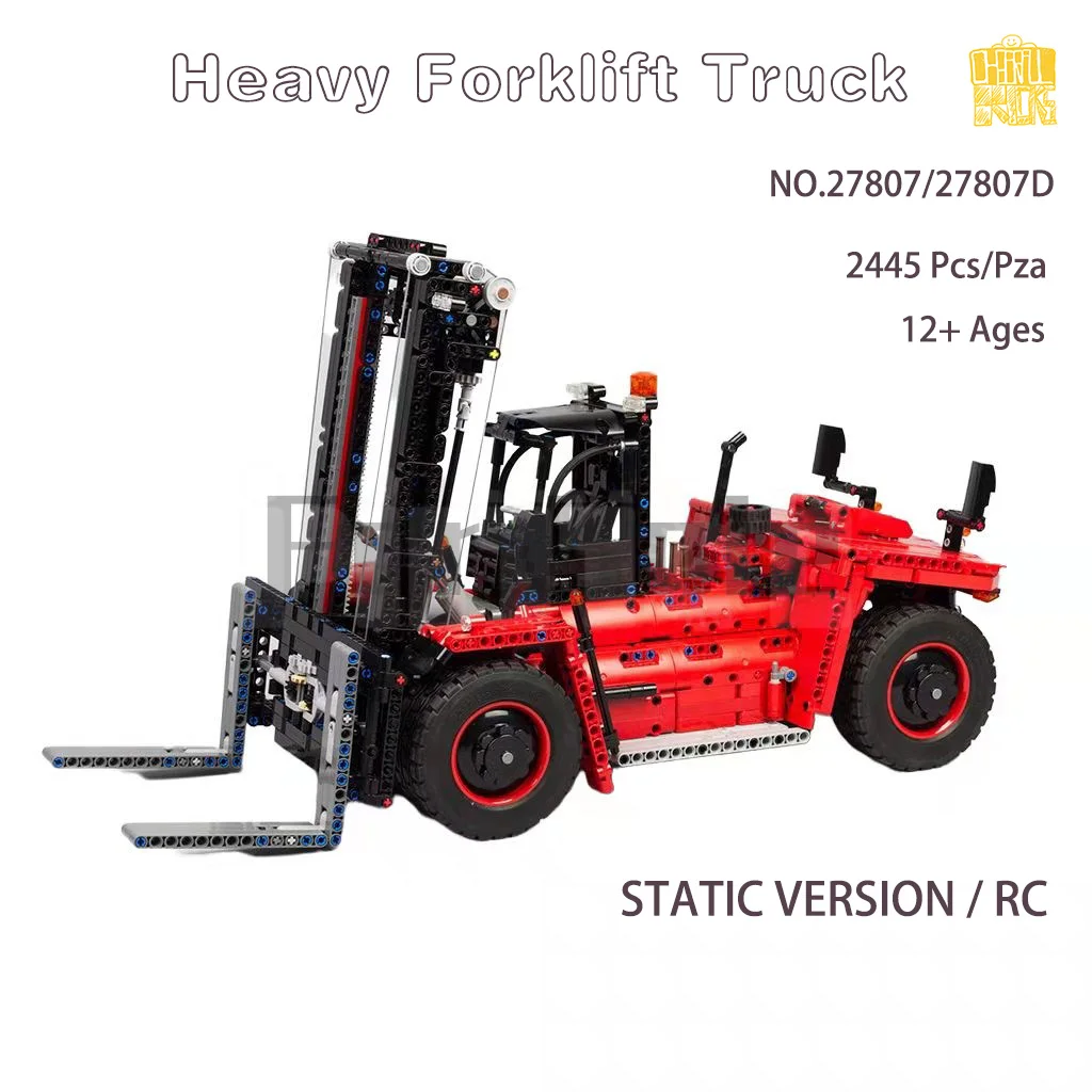 

Moc 27807 Heavy Forklift Truck.Model With PDF Drawings Building Blocks Bricks Kids DIY Toys Birthday Christmas Gifts