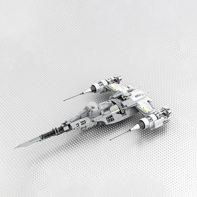 MOC-160224 Space Movie N-1 Interstellar Fighter Improves Starfighter Building Block Assembly Model Brick Toy Children\'s Gifts