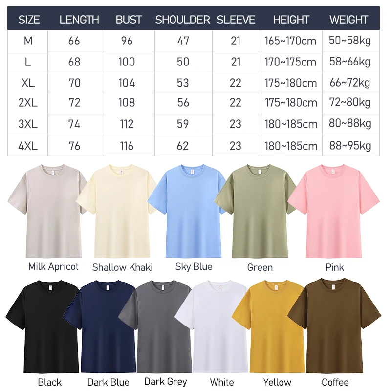 Custom High Quality Fashion Women Men 100% Cotton Short Sellve T Shirt Printing Logo Photo Embroider Text Team Gifts TShirts Top