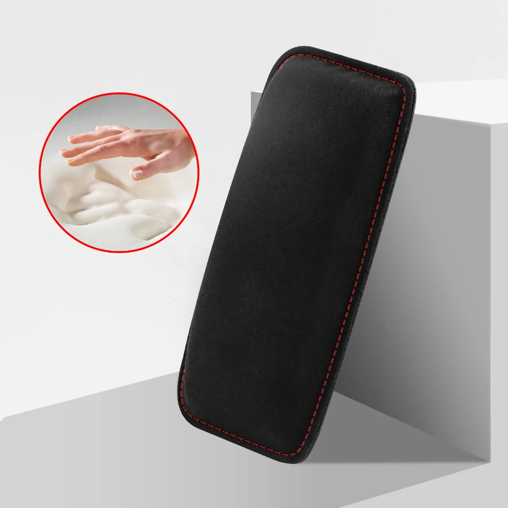 Car Suede Leather Knee Pad Inside Knee Cushion Comfortable Elastic Cushion Memory Foam Thigh Support Interior Accessories Car Su