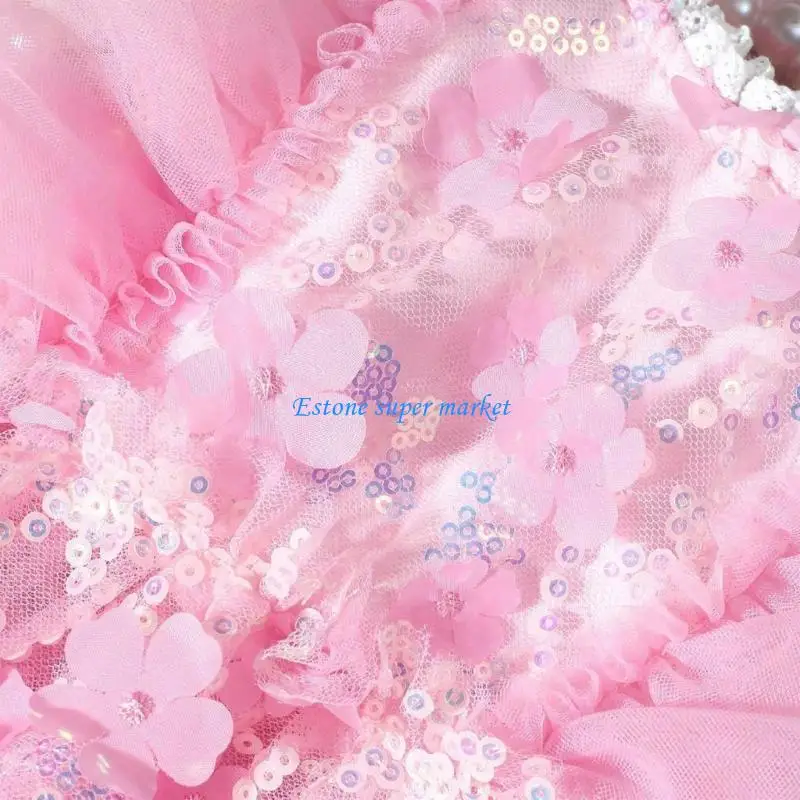 

090B Newborns Photoshoots Props Set Pink Tulle Romper and Lovely Butterfly Headwear