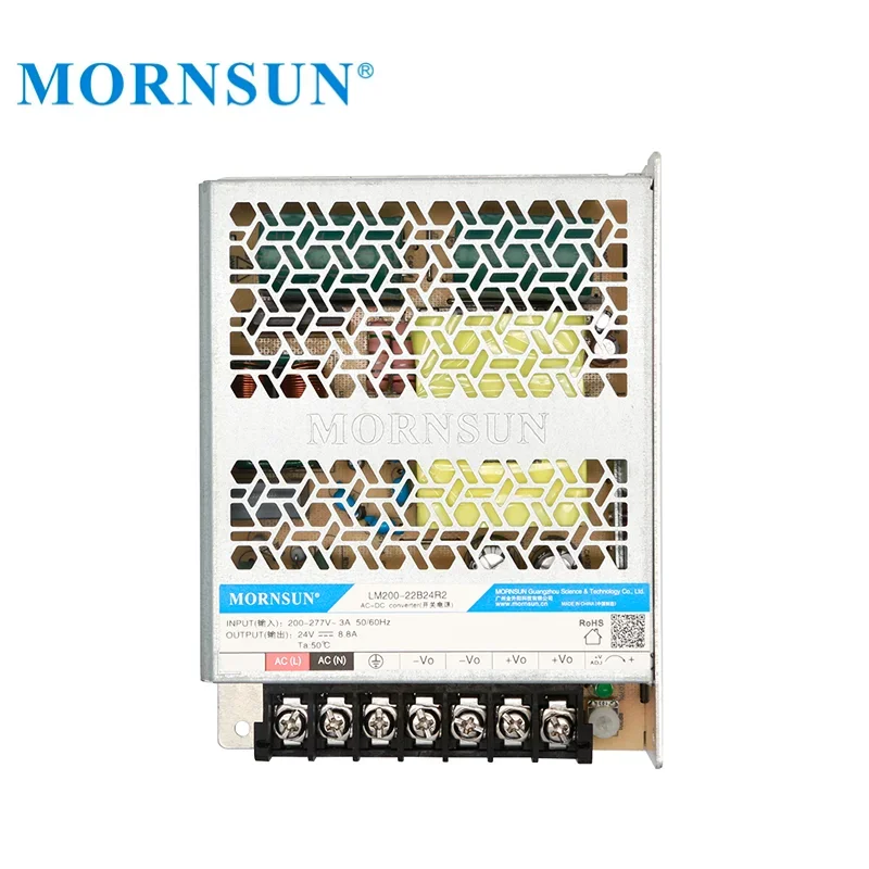 Mornsun LM200-22B54R2 176-305VAC Enclosed AC to DC Switching Power Supply 54V 200W AC DC Converter