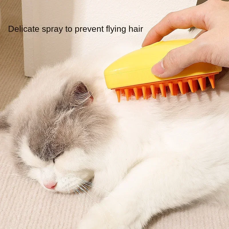 Cats Pet Grooming Comb Cats Accessories Massage Electric Spray Steam Dog Brush 3 in 1 Hair Removal Comb Supplies Products Home