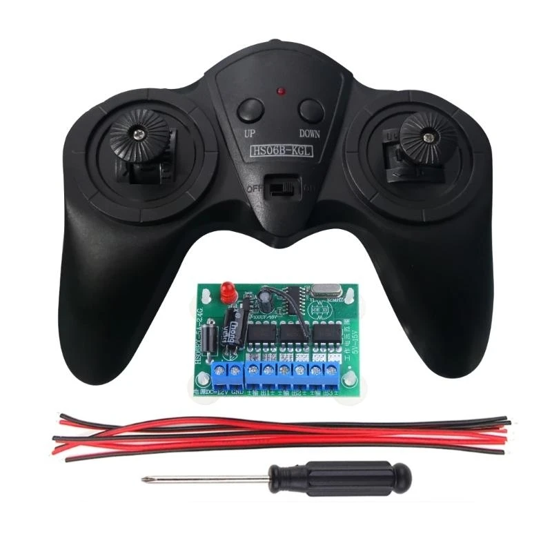 2.4G Transmitter 6 Channel Remote Control Receiver DC 6V-15V Car Model Ship DIY 50 Meters