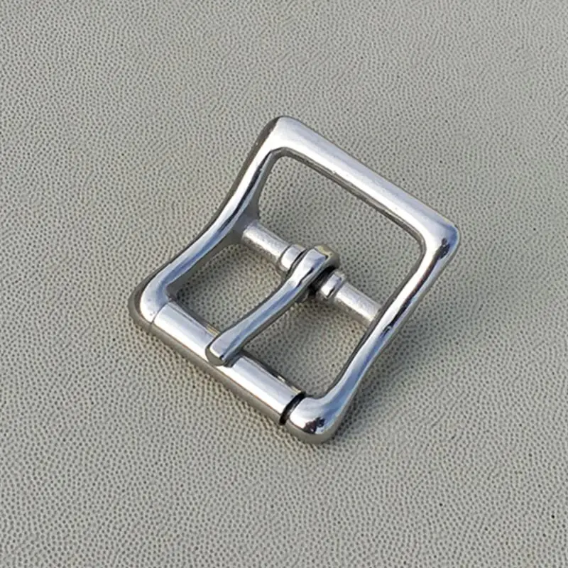 10pcs Stainless Steel Buckle Leather Bag Metal Pin Buckle Center Bar Lock Garment Accessory 25mm 20mm