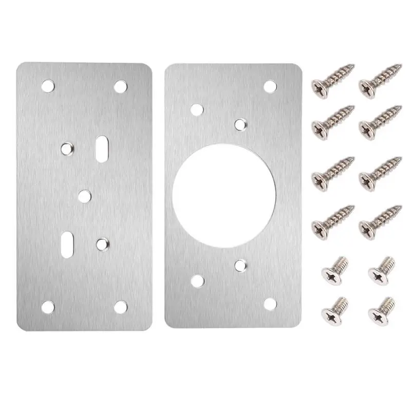 Cabinet Repair Plate Stainless Steel Repair Plate Fixing Plates Replacement Kit With Screws Heavy Duty Rust Resistant Brackets