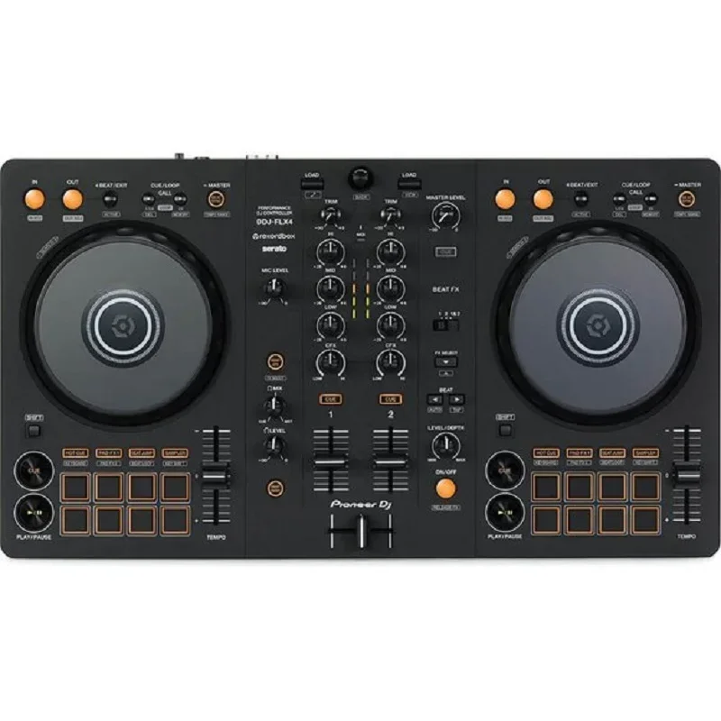 (NEW DISCOUNT) Pioneer DJ DDJ-FLX4 2-deck Rekordbox and Serato DJ Controller - Graphite 19 orders