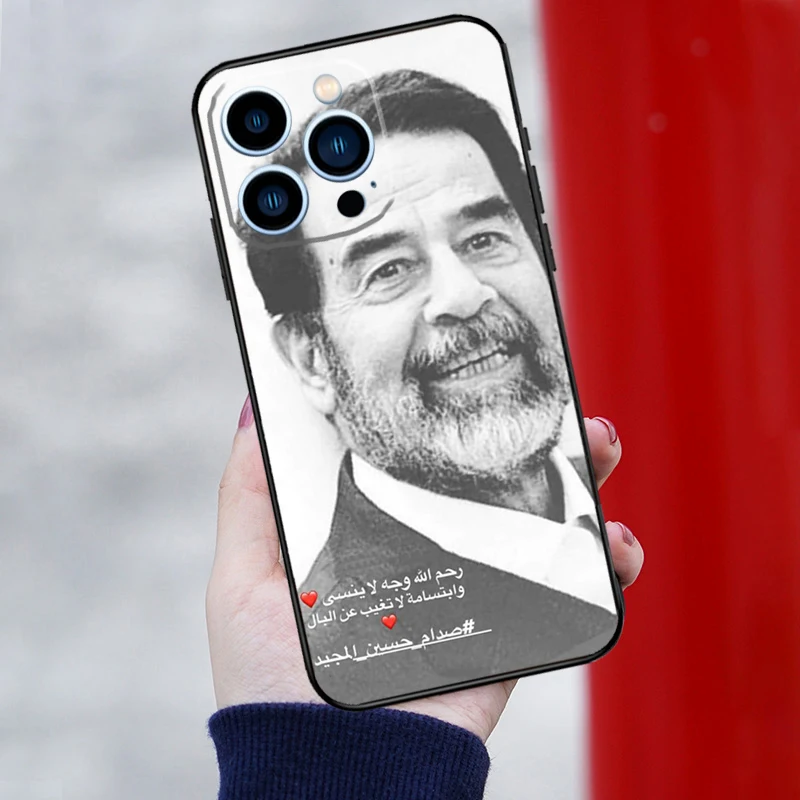 Etui Fashion Saddam Hussein Iraq Arabic Case For iPhone 15 14 13 12 Mini 11 16 Pro Max 12 13 Pro XS X XR Plus SE2 Cover