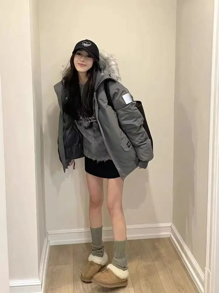 

Парка женская винтажная осенняя, с индивидуальным пошивом, приталенная, из биохлопка, с V-образным вырезом, на шерстяной подкладке, с флисовой подкладкой, утепленная, базовая модель для мам, хит продаж