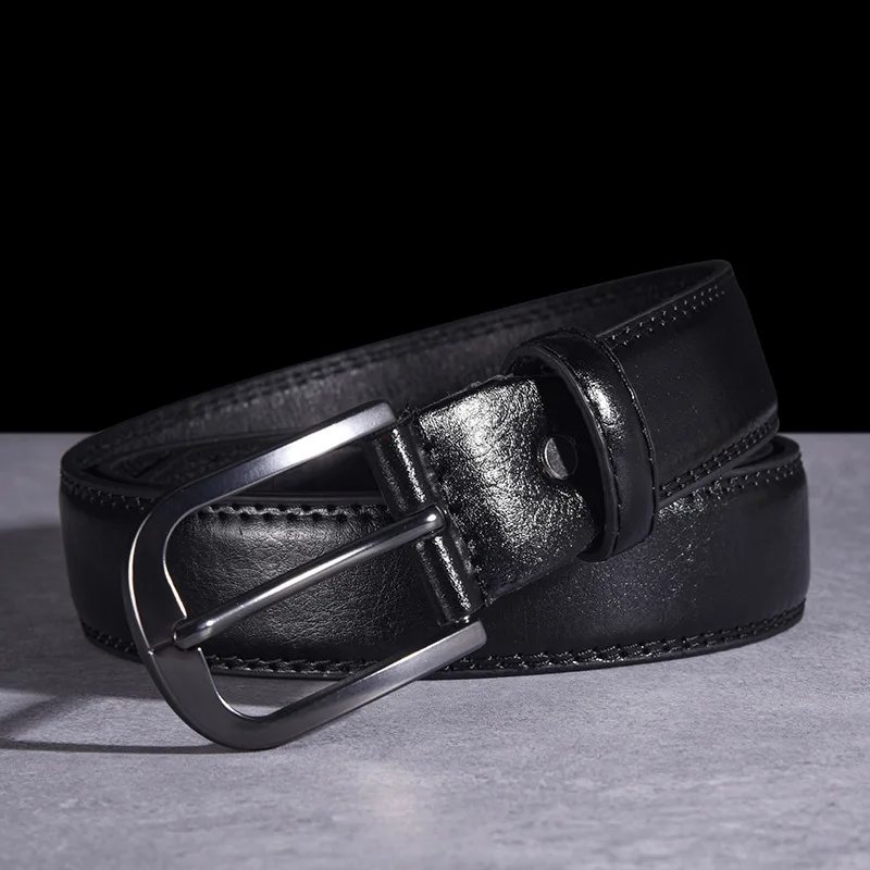 Fashion High Quality PU Leather Belts for Men Strap Male Pin Buckle Business Suit West Leisure Belt Jeans Cowboy Cintos Luxury