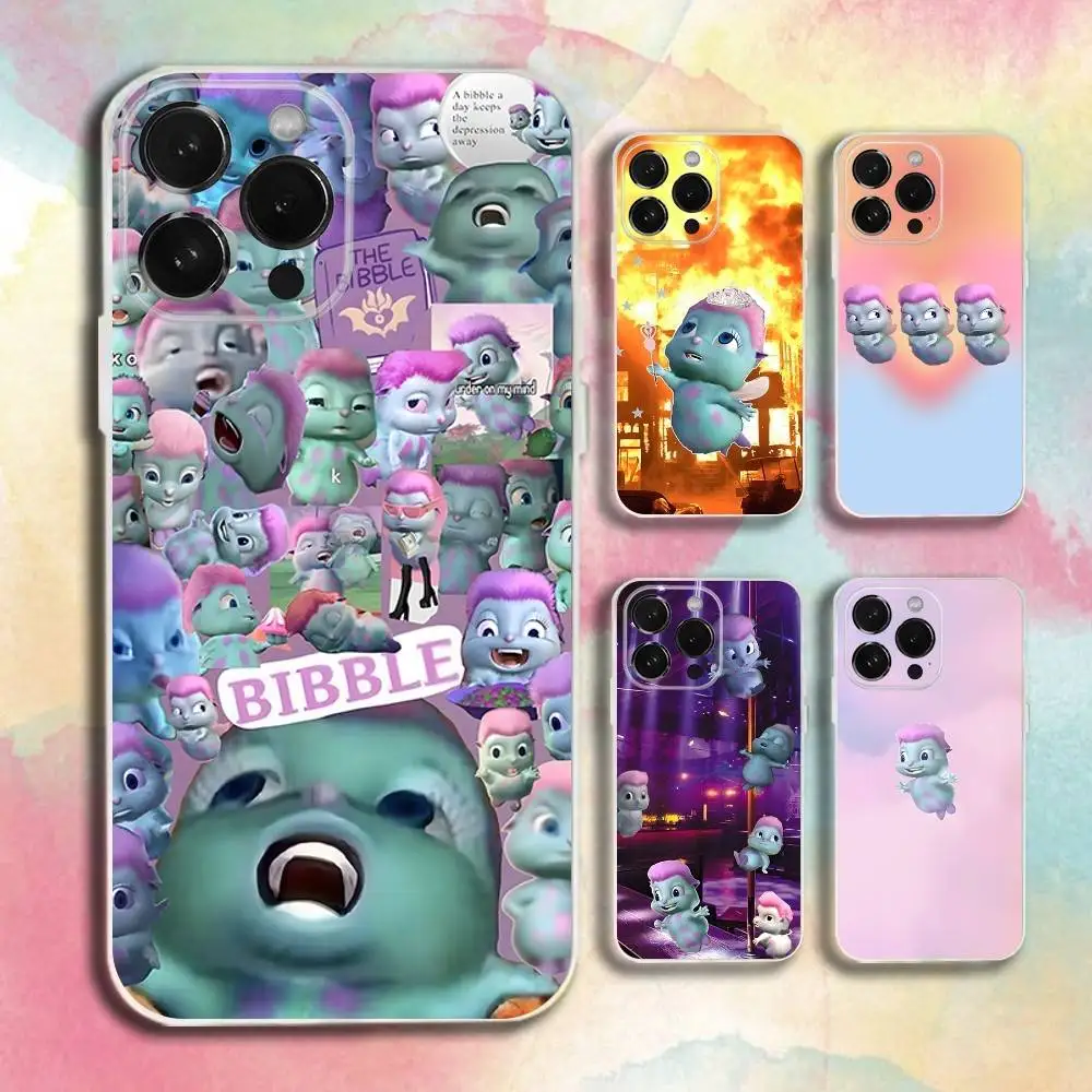 

Funny B-Bibble Meme Phone Case For iPhone 16,15,14,13,12,11 Plus,Pro,Max,XR,XS,Plus,E,SE4,Mini Transparent Cover