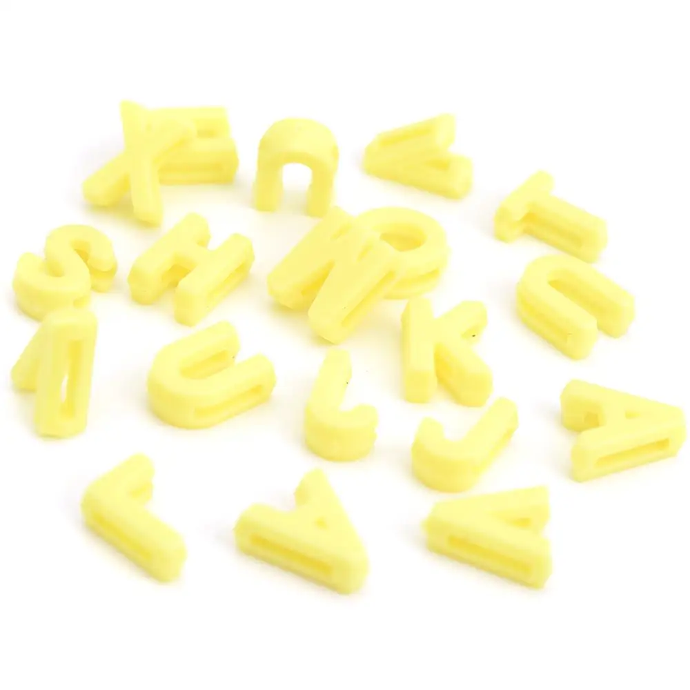100 Stück 12 mm mehrfarbige zufällige Buchstabenperlen, Acryl-Alphabet-Perlen für Schmuckherstellung, DIY-Armband, Halskette, Schlüsselanhänger, Zubehör – Detail 19