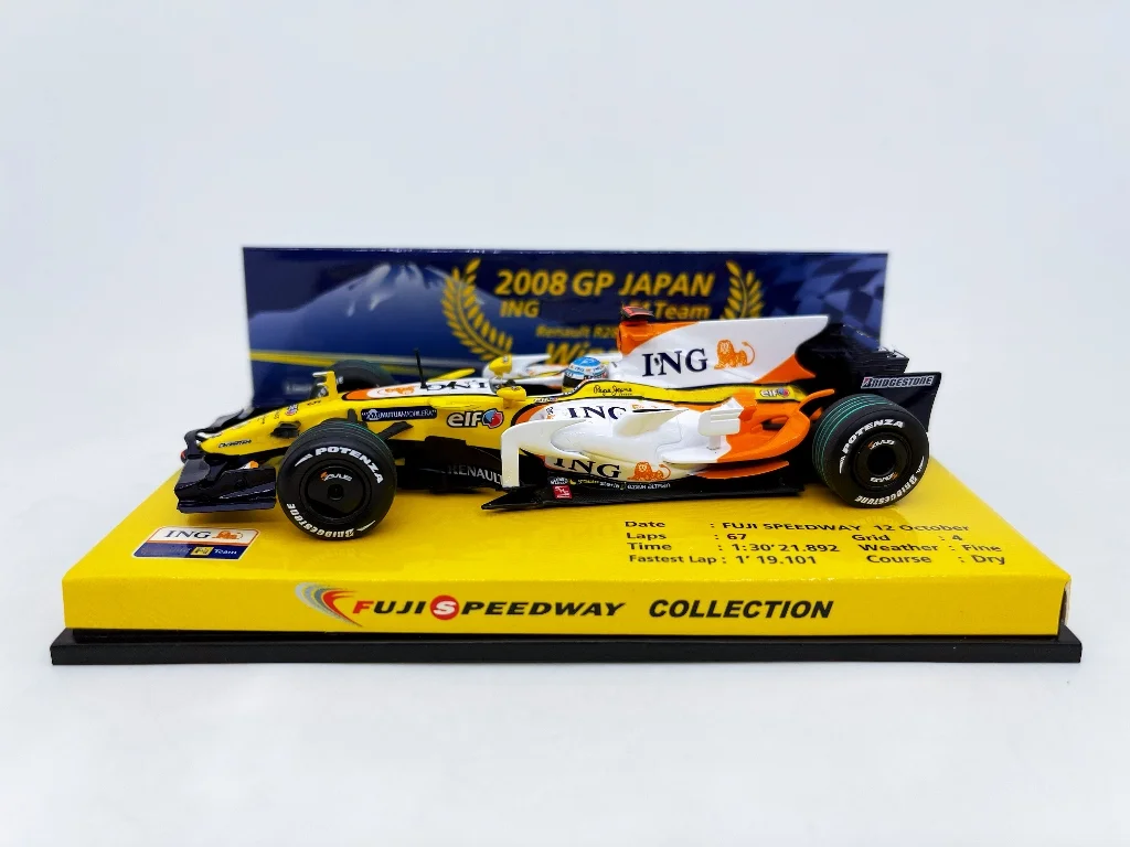 Minichamps 1:43 F1 R28 2008 Fernando Alonso Japan Simulation Limited Edition Resin Metal Static Car Model Toy Gift