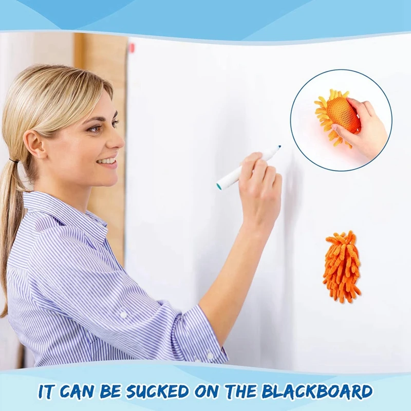 16ชิ้นยางลบกระดานไวท์บอร์ดแม่เหล็กโรงเรียนแบบแห้งลบได้ไวท์บอร์ดยางลบสำหรับชอล์กบ้าน