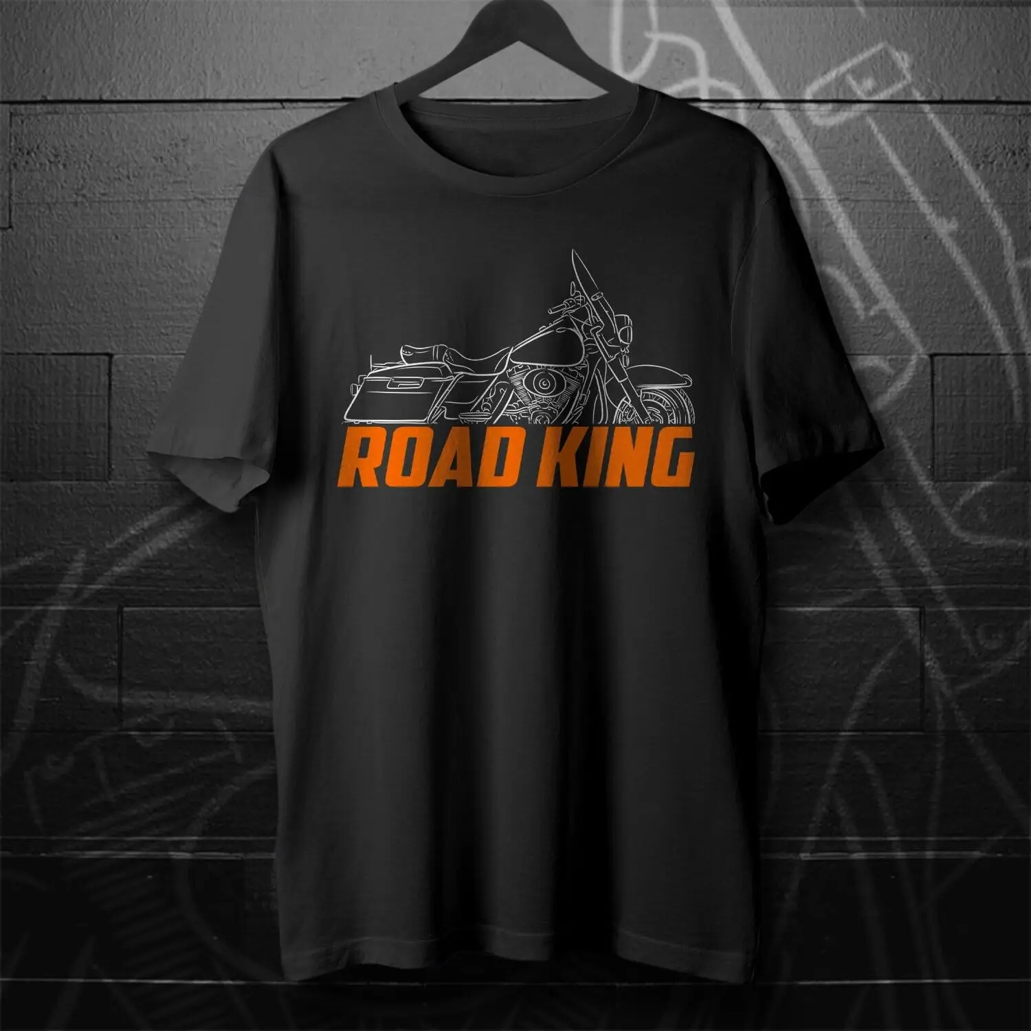 

H-D Road King FLHR 1994-2022 Motorcycle Fans T-Shirt 100% Cotton O-Neck Short Sleeve Summer Casual Mens T-shirt Rider Streetwear