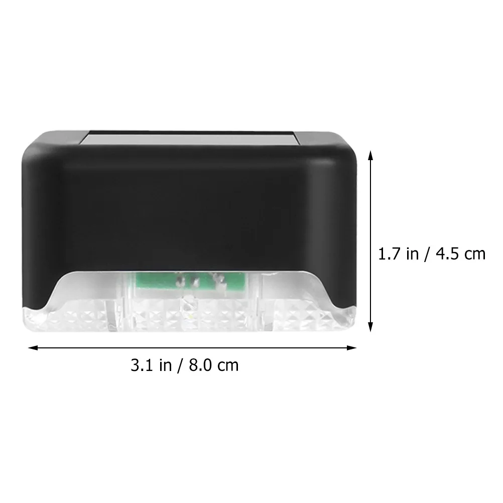 

5 Pcs Solar Fence Lights Outdoor Deck Step Lamp Waterproof ABS PVC Automatic Night Lighting Garden Courtyard Security Solar Lamp