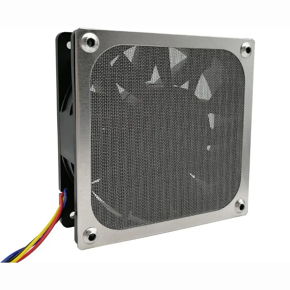Mesh Cover Anti Rust Computer Fan Filter Grills Aluminum Silver Black Dust Filter Cover Dust Cover Computer Cooling