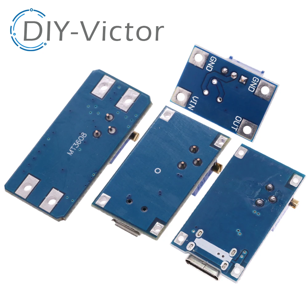 DC-DC Step-Up Power Module Micro TYPE-C USB Input Voltage Converter 2A Boost Pressure Plate Adjustable SX1308 MT3608 For Arduino