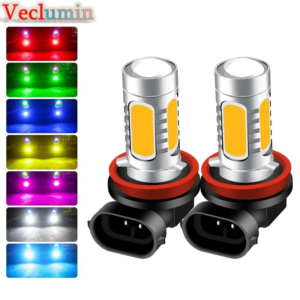 Veclumin Fog Light Daytime Running Light Corner Light LED  Bulb H1 H3 H4 H7  H11 Fog Lamp 881 9005 9006 12V Yellow White Red