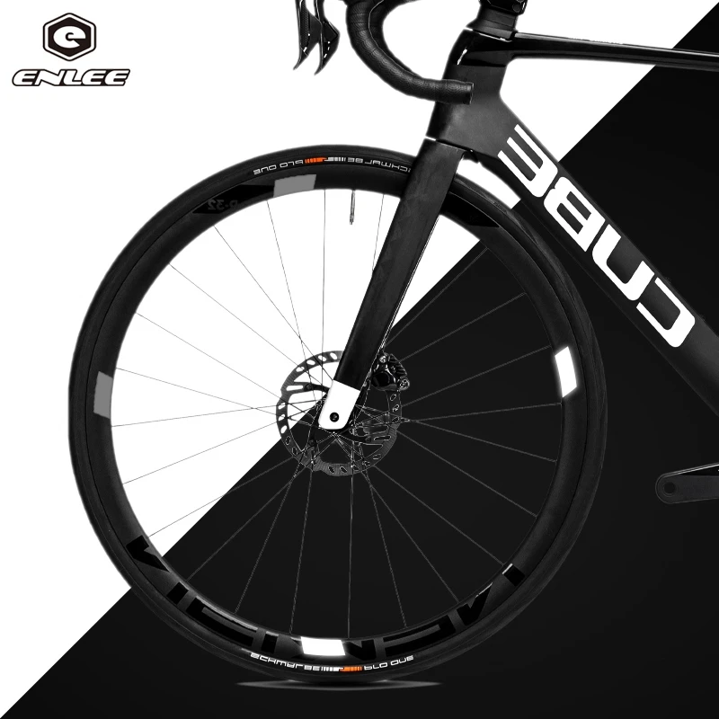 ENLEE 12pcs New Arrived Lightweight MTB Bicycle Wheel Rim Reflective Stickers Bike Rim Safety Reflector