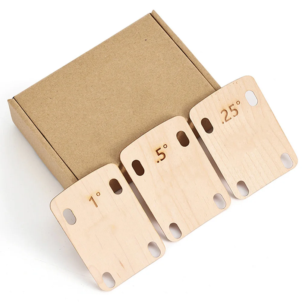 

6pcs Guitar Neck Shims Wood Replacement Gasket For Bass Guitar Durable Accessories Repair Parts Heightening Spacer