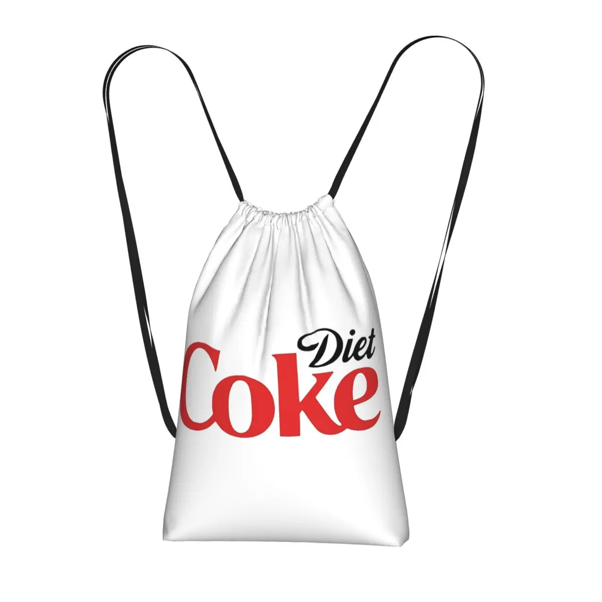 Coke Funny Lover Diet Drawstring Backpack hiking cycling Bag Portable Travel Drawstring Bag for Men Women