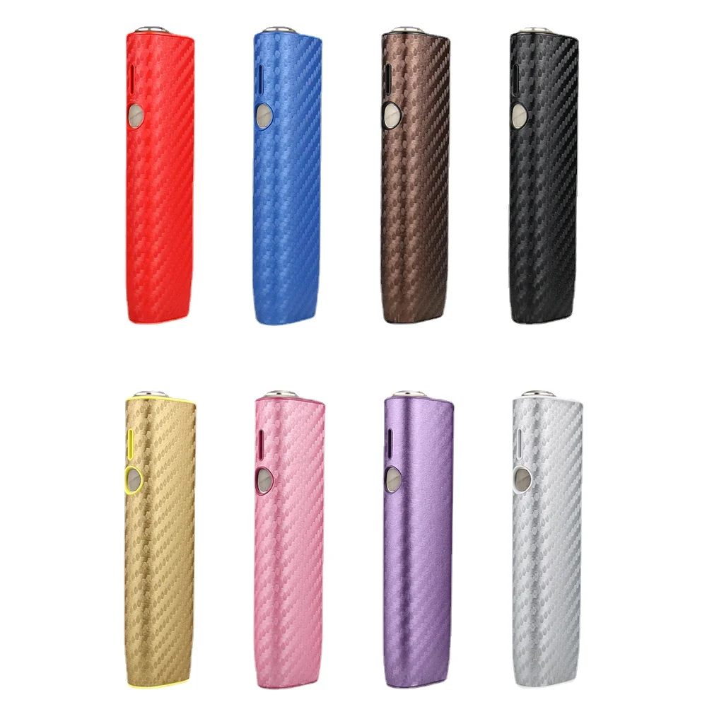 حافظة جلدية PU ملونة من ألياف الكربون لهاتف IQOS ILUMA ONE غطاء حماية