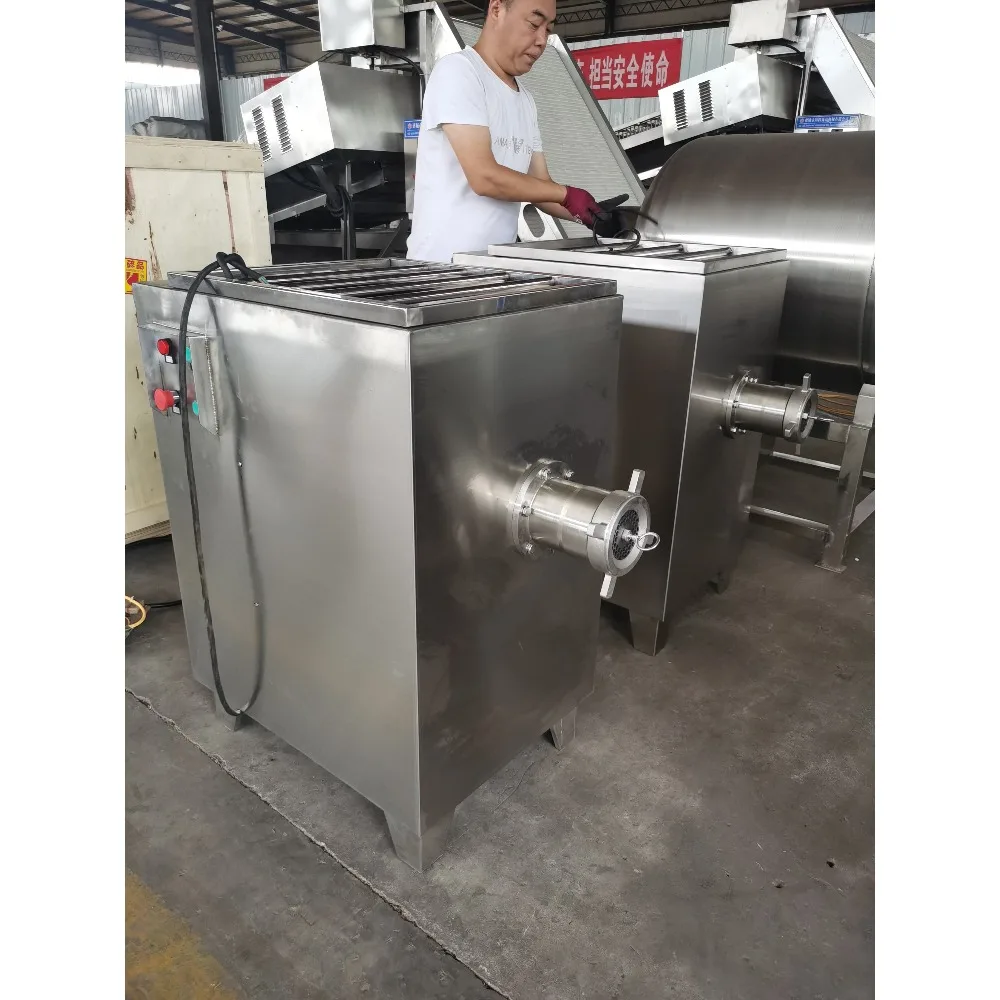 Professional Industrial Machinery for Frozen Meat Processing Plant and Pet Food Production Frozen Meat Grinder Machine