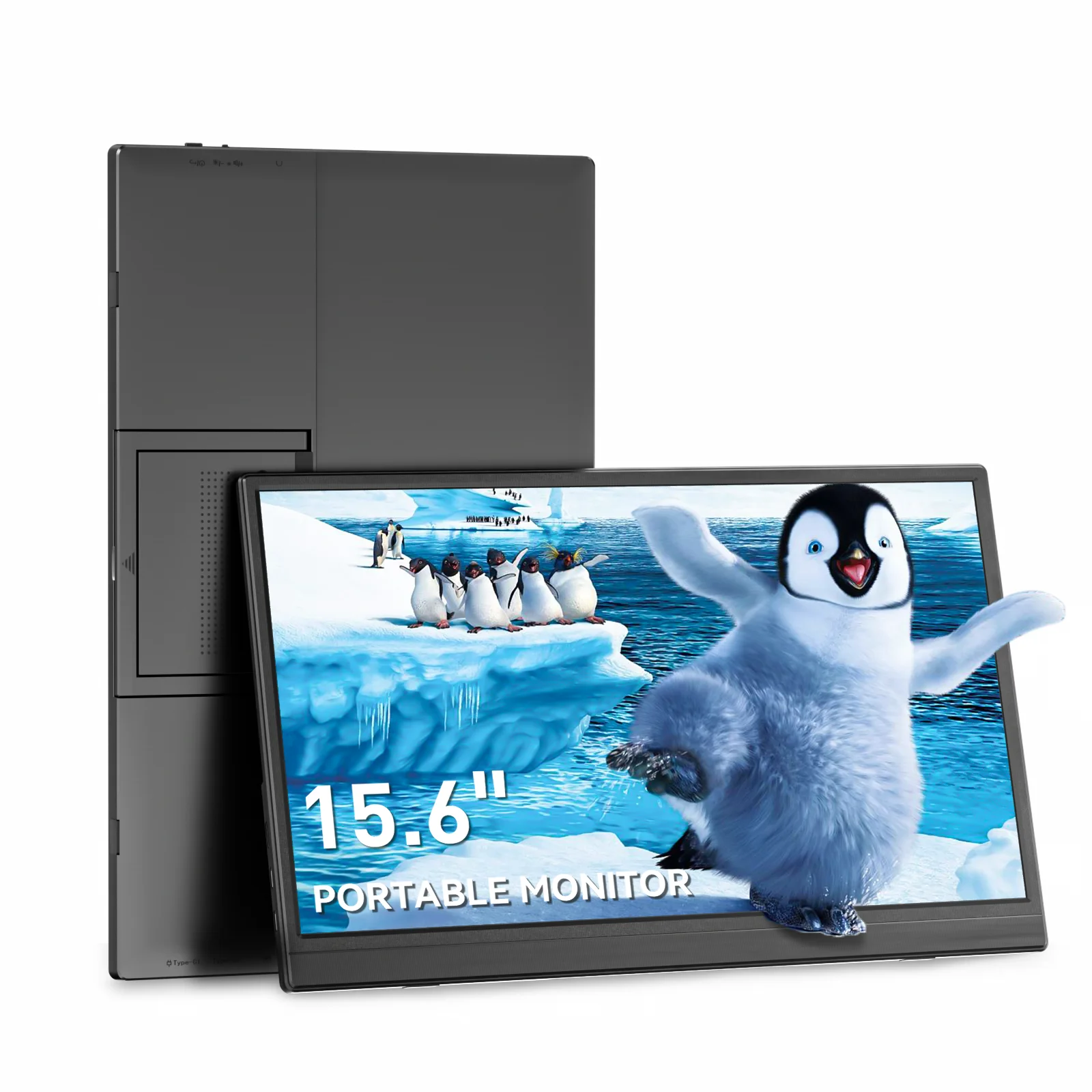 VEOUT 15.6" FHD 1080P IPS Portable Monitor - 60Hz USB-C HDMI External Gaming Screen, Second Display for Laptop/PC/Mac/PS5/Switch