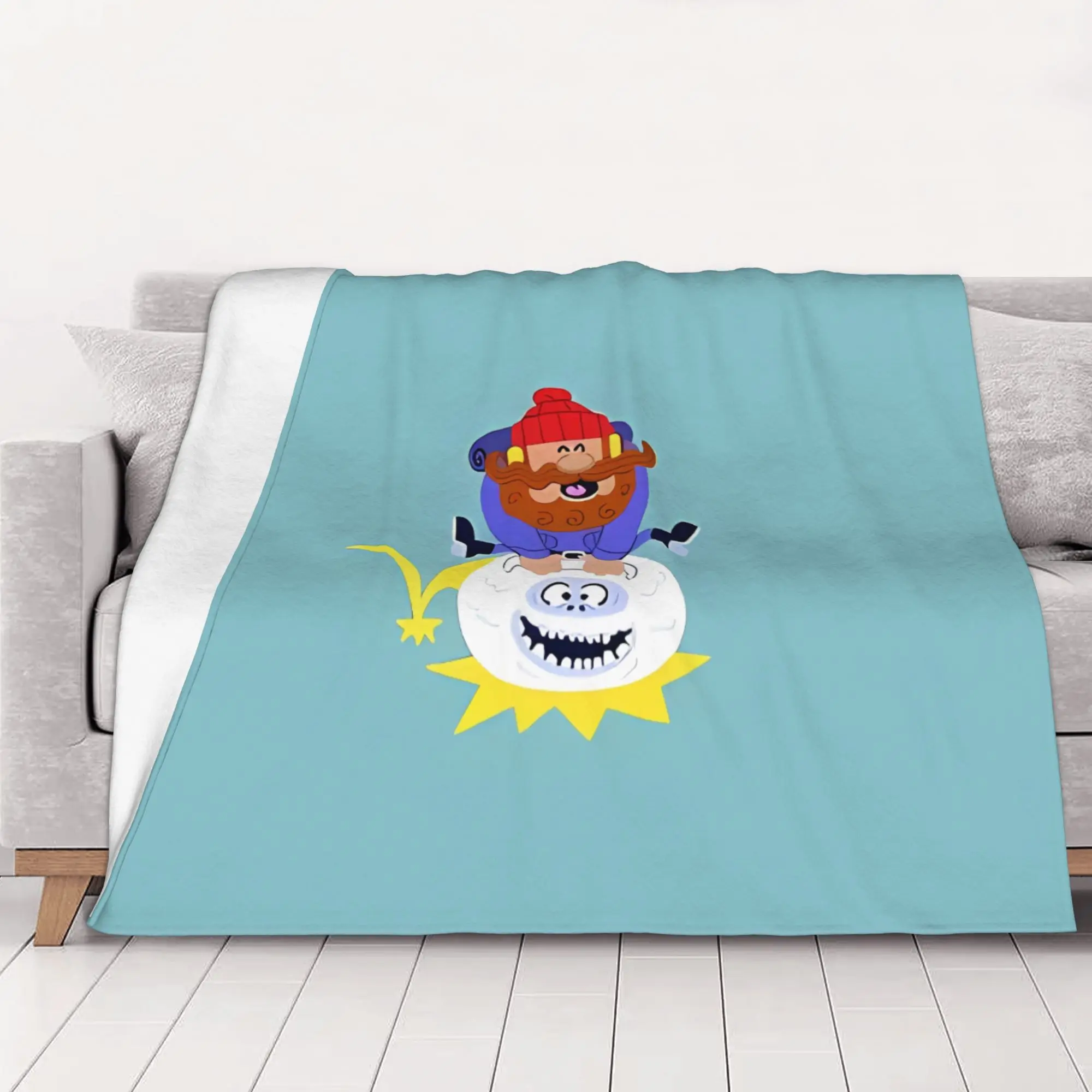 1PC home Cute Room Decor Classic Blanket Throw Blanket Bumbles bounce Novelty Warm Blanket All Season