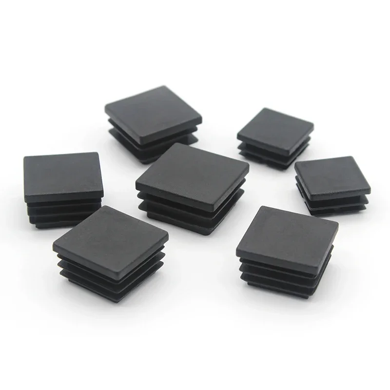 Square Pipe Plug13-120Black Insert Plugs Pipe Tube Cap Blanking End Caps Rectangular Furniture Tables Chairs Foot Pads Protector image 5