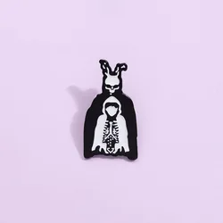 Science Fiction Suspense Movies Enamel Pins Strange Giant Rabbit Gothic Darko Fear Film Brooches Lapel Badge Jewelry Wholesale