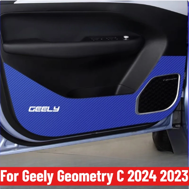 

For Geely Geometry C 2024 2023 Car Styling Door Anti Kick Pad Protection Side Edge Film Protector Stickers Auto Accessories