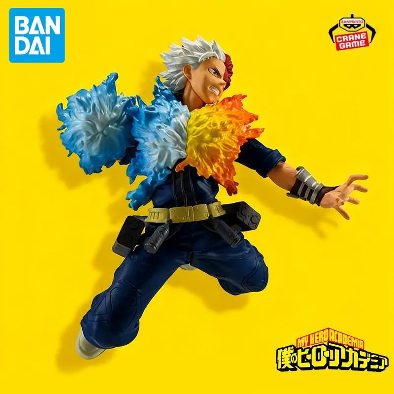 In Magazzino Bandai Originale Banpresto Shoto Todoroki Figure Maximatic Anime Statue Modelli di Azione Bambole Bambini Giocattoli Ornamenti Regali