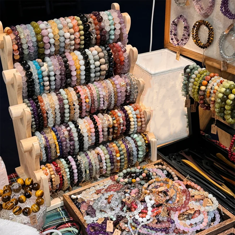 All solid wood crystal bracelet display frame bracelet frame watch jewelry hangers head rope jewelry frame