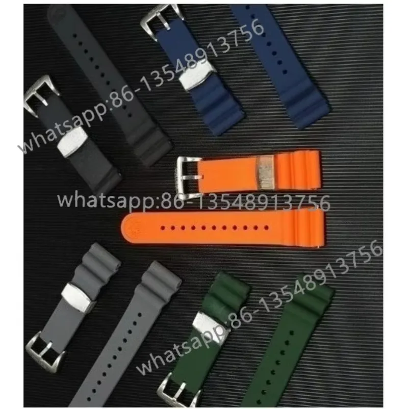 20mm 22mm Silicone Diving Watch Band Replacement Strap Fit for Diver, Tuna Can, Abalone, Mini MM,5 Series Dive Watch Accessories