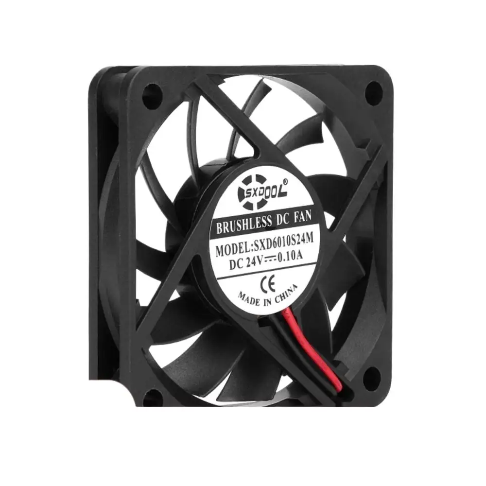 

ДЛЯ SXDOOL SXD6010S24M 60x60x10 мм 24 В 0,1 А Тонкий охлаждающий вентилятор постоянного тока 4000 об/мин 18,1 куб. футов в минуту для сервера и инвертора