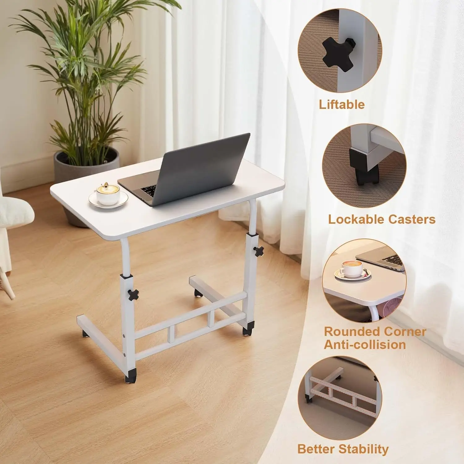 Mobile Rolling Laptop Workstation 4