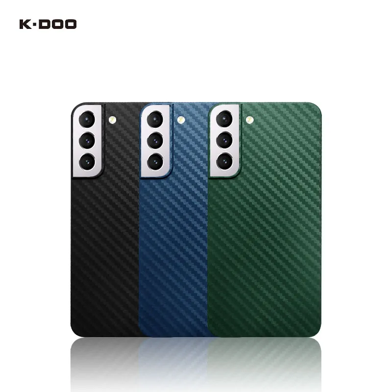 K-DOO Air Carbons PP Pattern Cases,Ultra Slim 0.35mm Thickness,Anti-Slip Back Cover,Ultra Thin,Samsung S22,S22 Plus,S22 Ultra