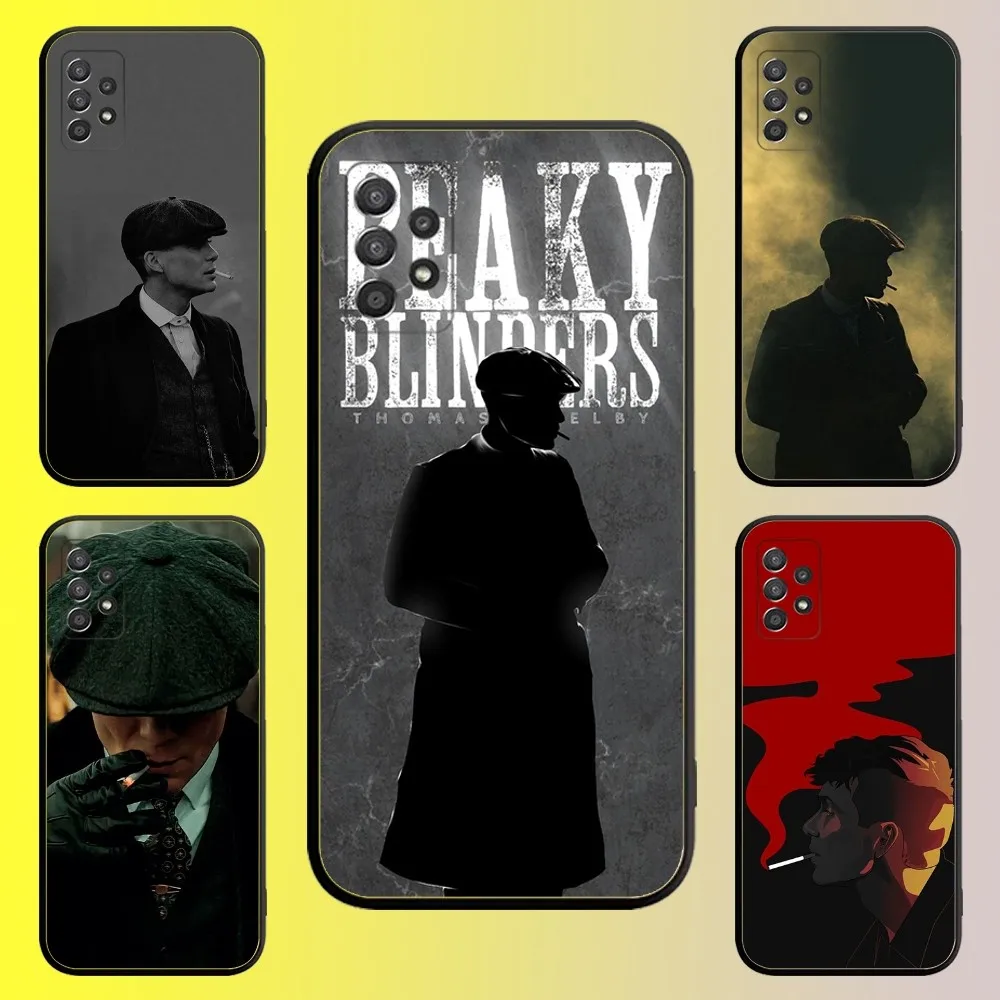 Shelby P-Peaky B-Blinders Phone Case For Samsung Galaxy A13,A21s,A22,A31,A32,A52,A53,A71,A80,A91 Soft Black Shell