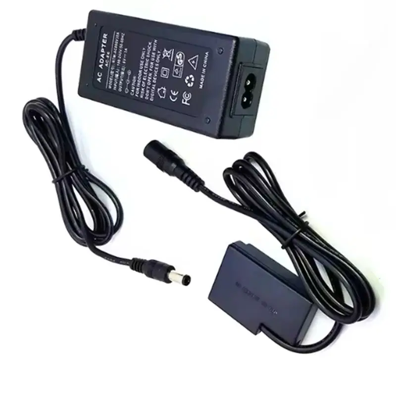 ●For Canon EOS Rebel SL2 SL3 T6i T6S T7i T8i 200D II LP-E17 Dummy Battery ACK-E18 DR-E18 DC Coupler AC Power Adapter Kit EU Plug