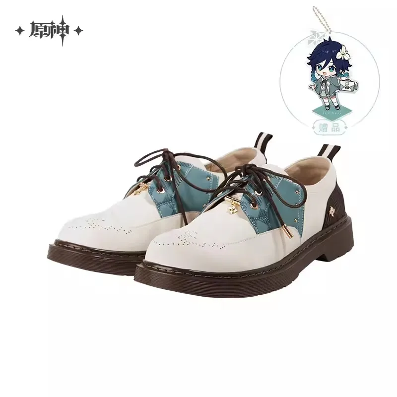 Official Genshin Impact Venti Theme Impression Series Oxfords Spring Fashion Thick Sole Shoes Game Cosplay Peripheral College