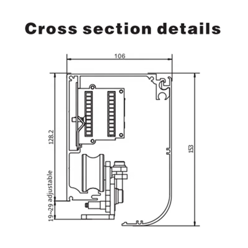 Yoursensor Sensore di apertura e chiusura automatica della porta Unità di controllo automatica della porta scorrevole (YSD200Y)