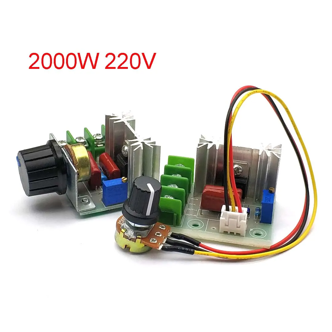 Ac 220v 2000w scr regulador de tensão escurecimento dimmers termostato do controlador de velocidade