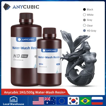 ANYprofits ic-Résine lavable à l'eau BIC, faible odeur, faible viscose, 405nm, résine UV pour impression 3D LCD, résine d'imprimante 3D de haute précision