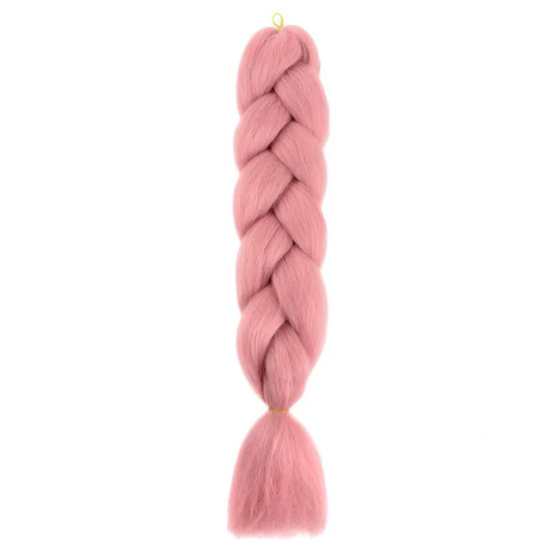24 inch synthetische lange rechte yaki vlechten haar ombre vlechthaar jumbo regenboog vlecht haarverlenging voor vrouwen doe-het-zelf haar