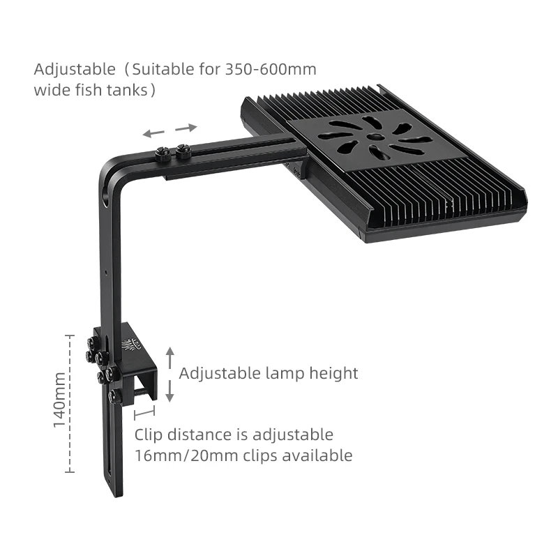 Week aqua Z250 Pro Lighting for 45 - 60cm Freshwater Aquariums