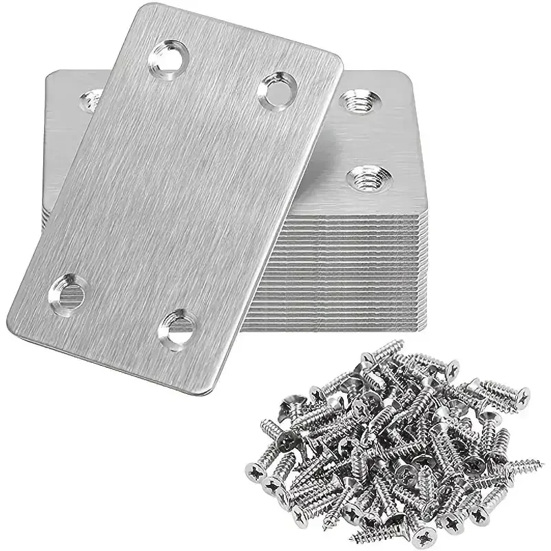 

10Pcs Stainless Steel Angle Code Fixing Bracket Iron Plate for Quick Links Square Tire tread Tsquare metal Right angle ruler