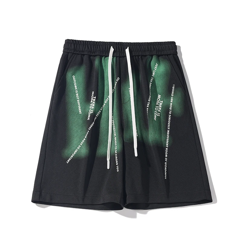 Hip-hop Street Shorts Personality Graffiti Basketball Pants Loose Casual Couple Straight Wide-leg Shorts Boxing Pants