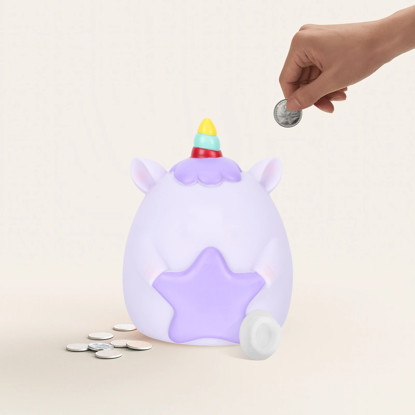 

20pcs Silicone Piggy Bank Bottom Stopper Replacement Round Snap In Hole Plugs Sealing Locking White For Money Bank